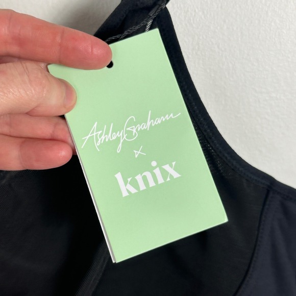 Knix Black Mesh Bodysuit Womens Size‎ XXXXL Ashley Graham NEW Canada Sheer Bra - Picture 3 of 15